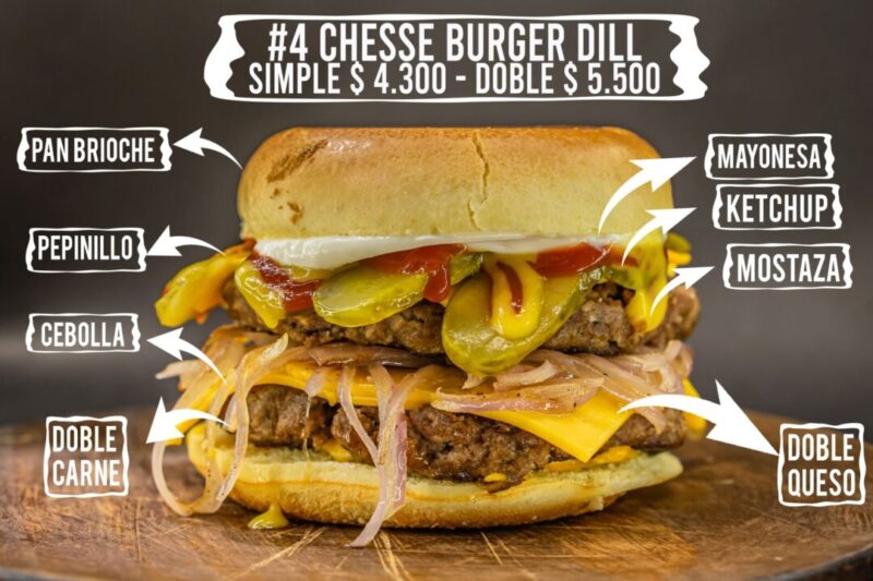 Hamburguesa CHEESE DILL